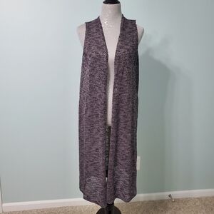 *Donating Soon - Make Offer* LuLaRoe Joy Vest Black and Grey Medium